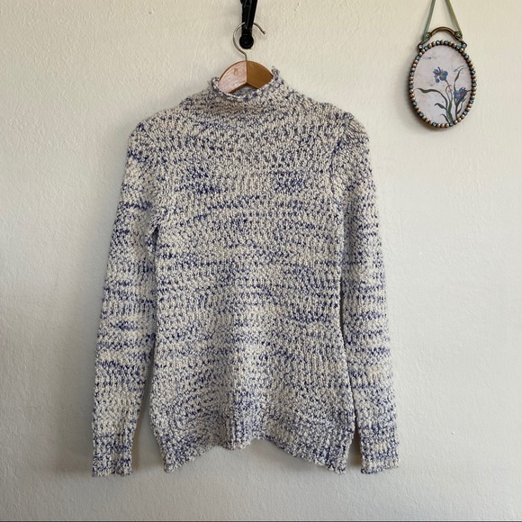 Belldini Marled Knit Mock Neck Sweater - Picture 7 of 8